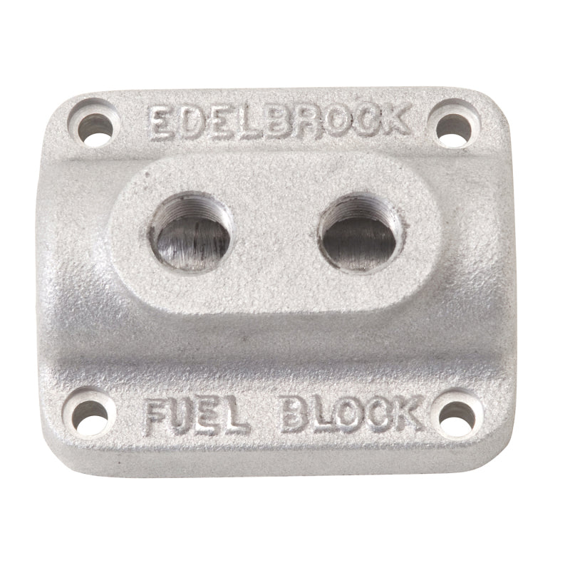 Edelbrock Fuel Block, Dual Carburetor, As Cast 1280 Photo - Primary