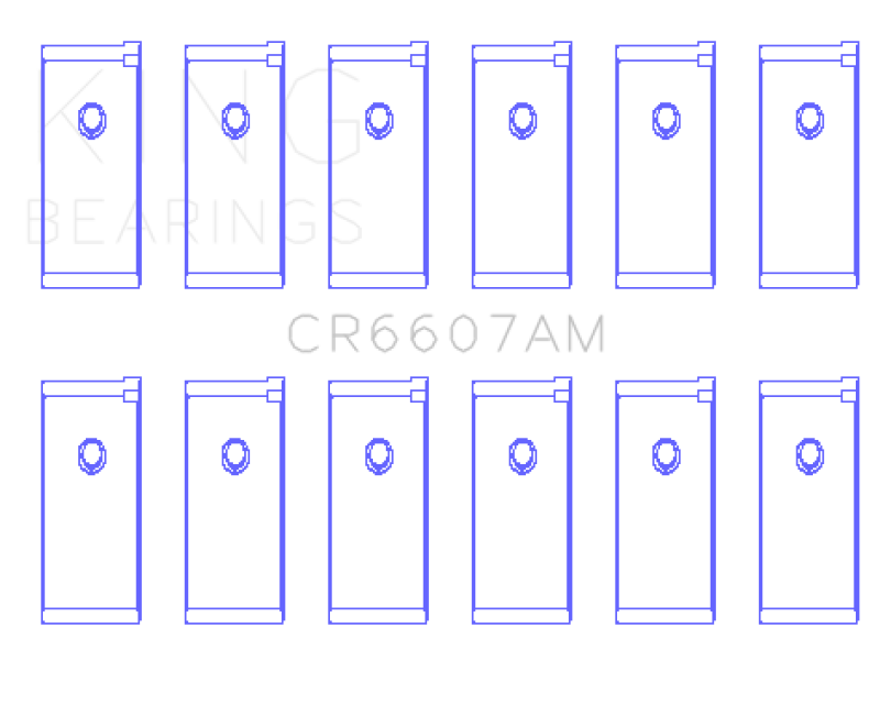 King Engine Bearings King Datsun L28 (Size STD) Connecting Rod Bearing Set CR6607AM CR6607AM Photo - Primary