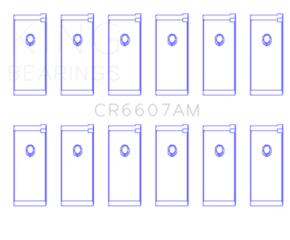King Engine Bearings King Datsun L28 (Size STD) Connecting Rod Bearing Set CR6607AM CR6607AM Photo - Primary