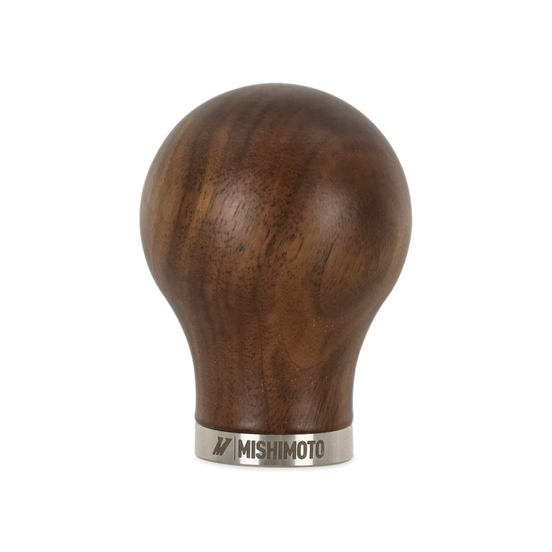 Mishimoto Round Steel Core Wood Shift Knob - Walnut MMSK-WD-RWN MMSK-WD-RWN Photo - Primary