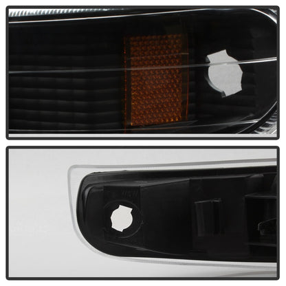 SPYDER Xtune Chevy Silverado 99-02 Amber Reflector Bumper Lights Black CBL-JH-CS99-AM-BK 5064271 5064271 Photo - Unmounted