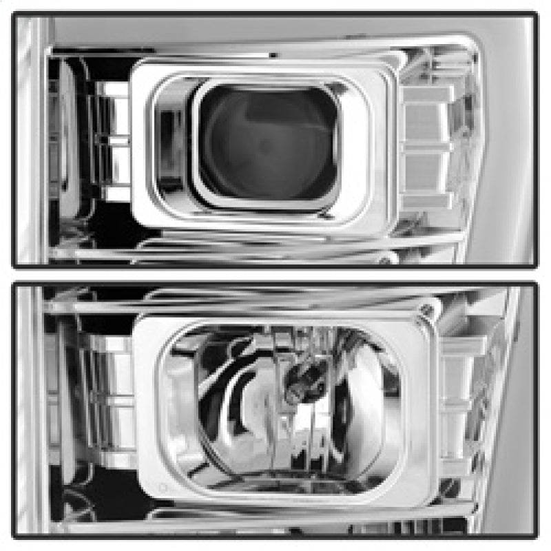 Spyder 11-16 Ford F-250/F-350 V2 Projector Headlights - Light Bar DRL - Chrome PRO-YD-FS11V2-LB-C 5084705 5084705 Photo - Unmounted