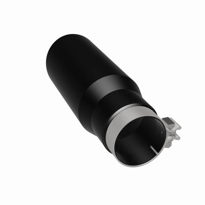 Magnaflow Tip Stainless Black Coated Single Wall Round Single Outlet 5in Dia 3.5in Inlet 14.5in L 35237 35237 360 Degree Image Set