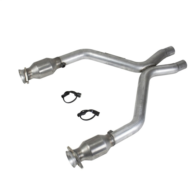BBK Performance 11-14 Mustang V6 High Flow Replacement X-Pipe with Converters 1461 Photo - Primary