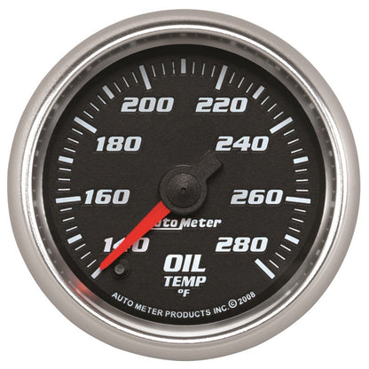 Autometer Pro-Cycle Gauge Oil Temp 2 1/16in 140-280f Digital Stepper Mo 19640 19640 Photo - Primary