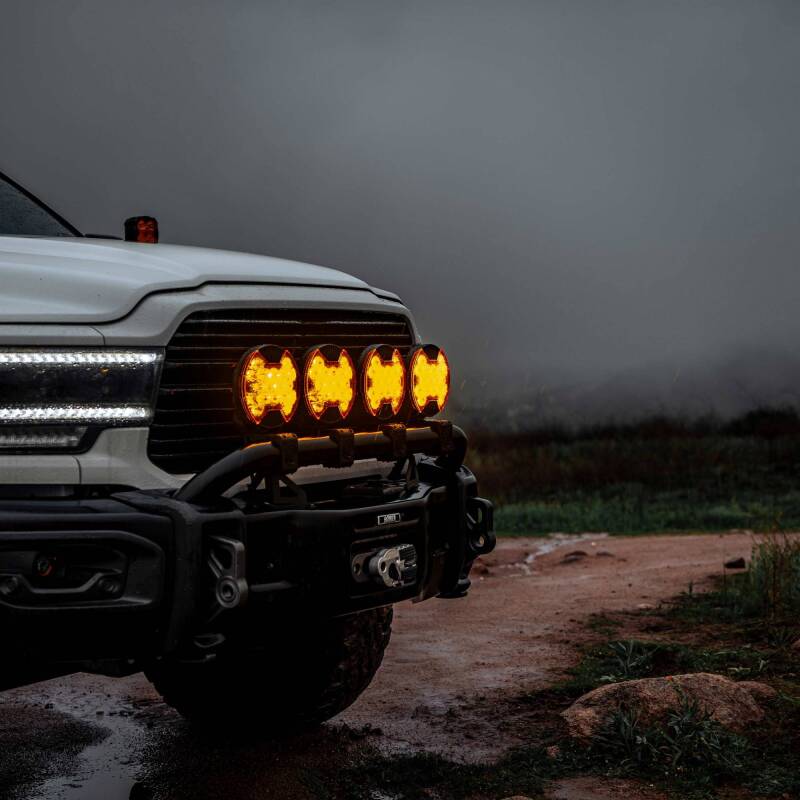 KC HiLiTES SlimLite 8in. LED Light Shield Driving (Shield Only) - Amber 5211 5211 Photo - lifestyle view