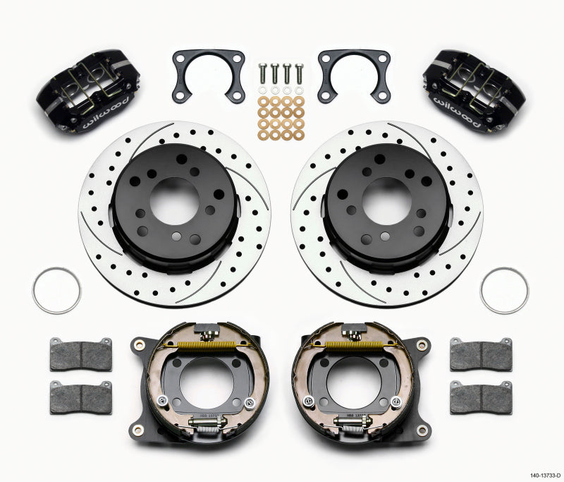 Wilwood DPL P/S Park Brake Kit, Drilled, Big Ford 2.00" Off, Bronco 5 x 5.50 140-13733-D Photo - Primary
