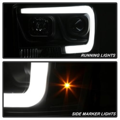 Spyder Dodge Ram 1500 06-08 V2 Projector Headlights - Light Bar DRL - Black (PRO-YD-DR06V2-LB-BK) 5085306 5085306 Photo - Unmounted