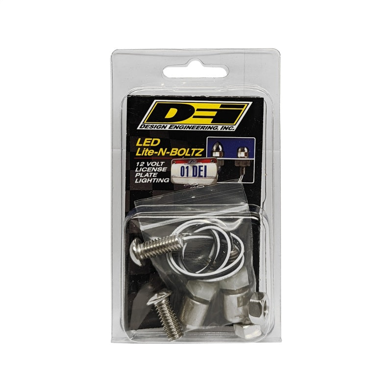 DEI LED LiteN Boltz LED LiteN Boltz License Plate Lighting Kit - Dome Head - 4pc - Polished 30309 30309 Photo - Unmounted