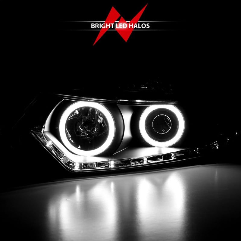 Anzo 2009-2012 Acura Tsx Projector Headlights w/ Halo Black (CCFL) 121393 Photo - Unmounted