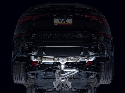 AWE Tuning Audi 22-23 8Y RS3 Cat-Back SwitchPath Exhaust (No Tips) 3025-31389 3025-31389 Photo - Mounted