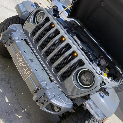 ORACLE Lighting Oracle Pre-Runner Style LED Grille Kit for Jeep Gladiator JT - Amber 5871-005 5871-005 Photo - lifestyle view