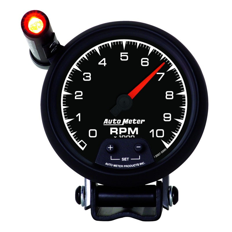 Autometer Gauge, Tachometer, 3 3/4", 10K Rpm, Pedestal W/ Ext. Quick-Lite, Es 5990 Photo - Primary