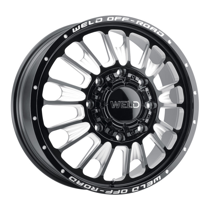 Weld Off-Road W121 20X8.25 Scorch Outer 8X200 ET-246 BS-4.92 Gloss Black MIL 142.2 W12108292N49 W12108292N49 Photo - Primary