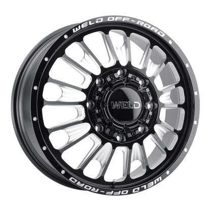 Weld Off-Road W121 20X8.25 Scorch Front 8X200 ET108 BS8.90 Gloss Black MIL 142.2 W12108292890 W12108292890 Photo - Primary