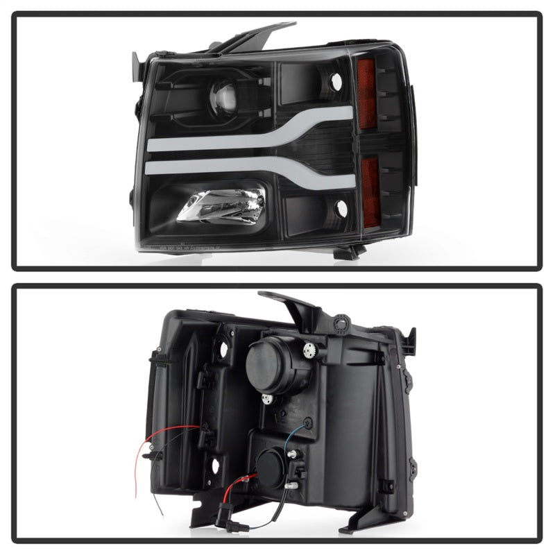 Spyder Chevy Silverado 1500 07-13/2500HD/3500HD 07-14 LED Black PRO-YD-CS07V3PL-BK 5087614 5087614 Photo - Unmounted