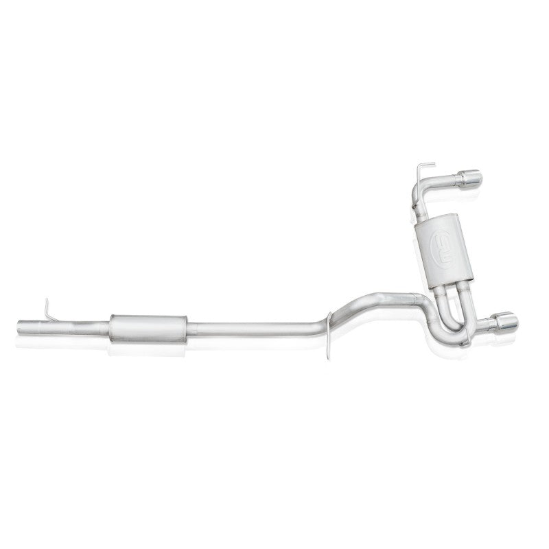 Stainless Works 2012-17 Jeep Wrangler Catback Exhaust JPJKUCB JPJKUCB Photo - Unmounted