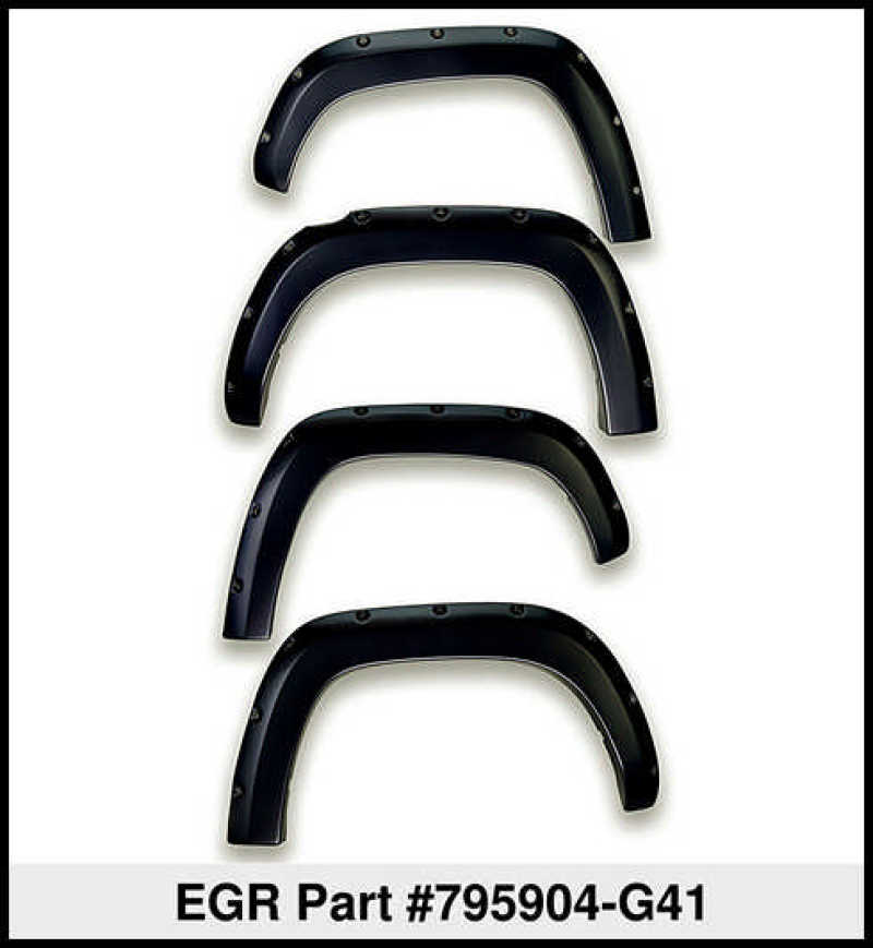 EGR 16+ Nissan Titan XD Bolt-On Look Color Match Fender Flares - Set - Black Metallic 795904-G41 795904-G41 Thumbnail