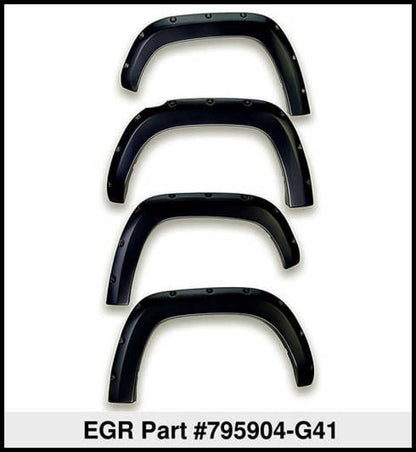 EGR 16+ Nissan Titan XD Bolt-On Look Color Match Fender Flares - Set - Black Metallic 795904-G41 795904-G41 Thumbnail