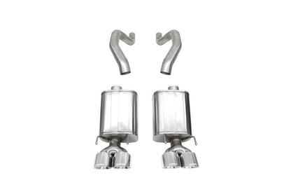 Corsa 06-13 Chevy Corvette C6 Z06 7.0L / 09-13 ZR1 6.2L Polished AxleBack Exhaust w/4.5in Twin Tips 21077 21077 Photo - Primary