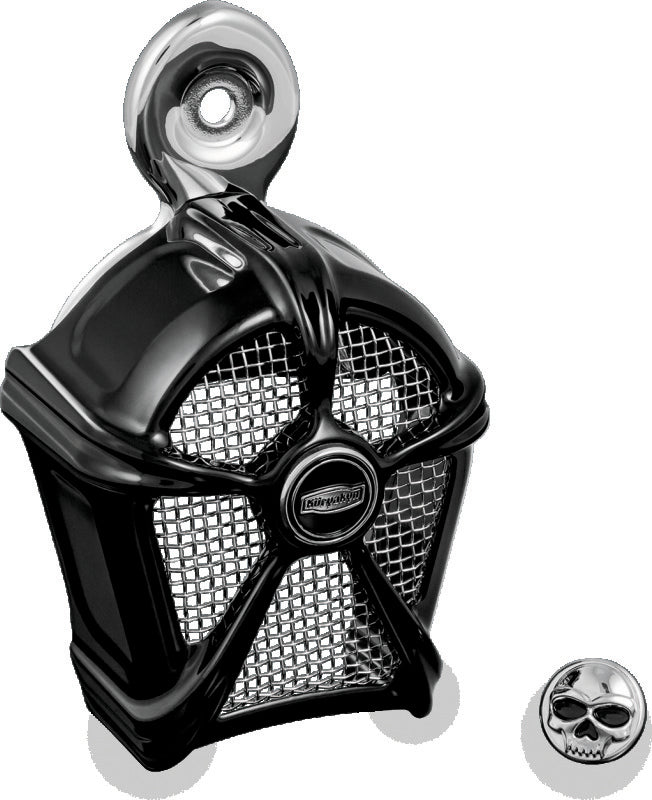 Kuryakyn Mach 2 Horn Cover Blk W/Chr 7297 7297 Photo - Primary