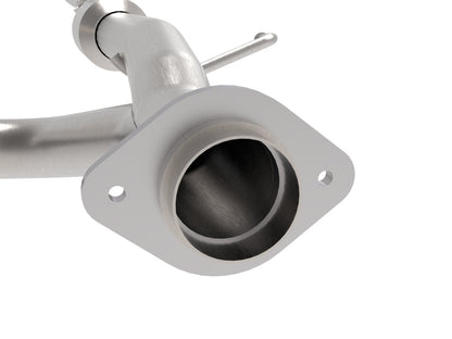 aFe Toyota Tacoma 05-15 V6-4.0L Twisted Steel Y-Pipe w/ Cat 48-46006-RC 48-46006-RC Photo - Close Up