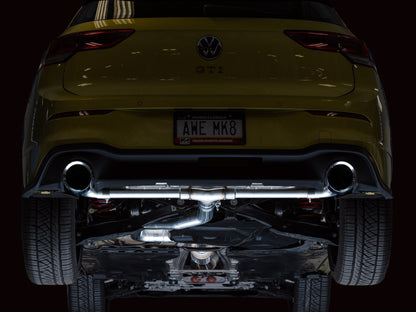 AWE Tuning AWE 2022 VW GTI MK8  Track Edition Exhaust - Chrome Silver Tips 3020-32658 3020-32658 Photo - Mounted