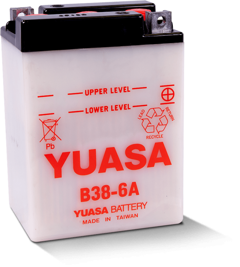 Yuasa Battery Yuasa B38-6A Conventional 6 Volt Battery YUAM2614J