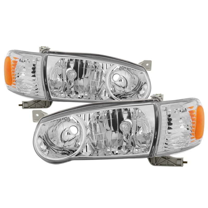 SPYDER xTune Toyota Corolla 01-02 OE Style Headlights w/Amber Corner Lights - Chrome HD-JH-TC01-AM-C 9937255 9937255 Photo - Primary