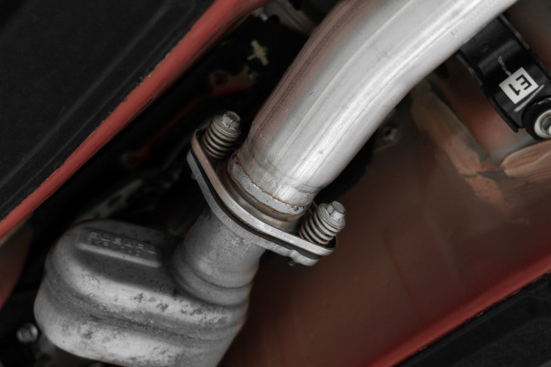 MBRP 12-22 BRZ 17-22 GR86 13-16  FR-S Aluminized Steel 3in Cat-Back-Single Rear Exit S4806AL S4806AL Photo - Close Up