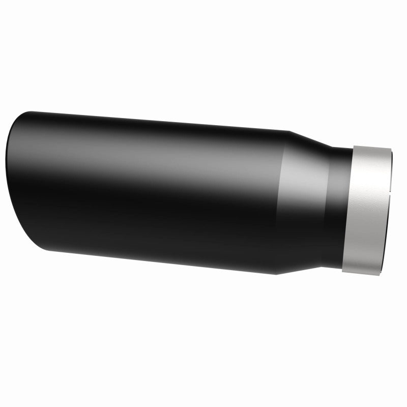 Magnaflow Tip Stainless Black Coated Single Wall Round Single Outlet 5in Dia 4in Inlet 13in L 35238 35238 360 Degree Image Set