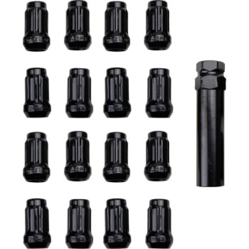 ITP Lug Nuts (Box of 16) w/ Key - 12x1.5 Splined 60 Deg Taper - Black BLUG20BX BLUG20BX User 1