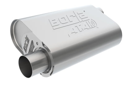 Borla CrateMuffler SBC Hot 350/383 3inch Offset/Offset 14in x 4.35in x 9in Oval Muffler 400841 400841 Photo - Primary