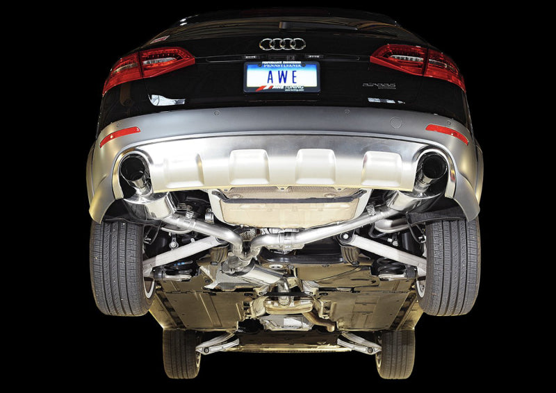 AWE Tuning Audi B8.5 All Road Touring Edition Exhaust - Dual Outlet Diamond Black Tips 3015-33018 3015-33018 Photo - Mounted