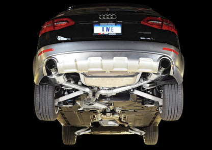 AWE Tuning Audi B8.5 All Road Touring Edition Exhaust - Dual Outlet Diamond Black Tips 3015-33018 3015-33018 Photo - Mounted