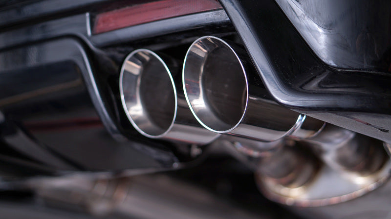 Stainless Works 2016-18 Cadillac CTS-V Sedan Catback System Resonated X-Pipe Dual-Mode Mufflers CTSV16CB CTSV16CB Photo - Mounted