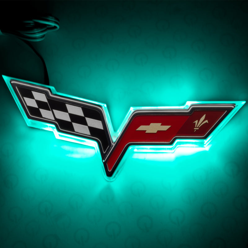 ORACLE Lighting Oracle Chevrolet Corvette C6 Illuminated Emblem - Dual Intensity - Aqua 3098-010 3098-010 Photo - Primary