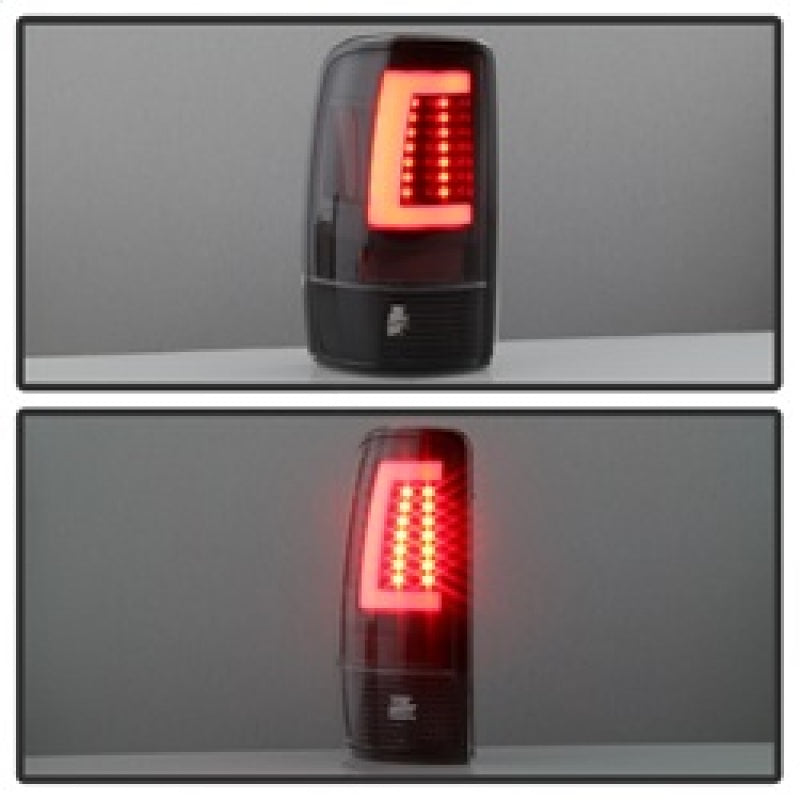 Spyder 00-06 GMC Yukon/Yukon XL V2 Light Bar LED Tail Lights - Black (ALT-YD-CD00V2-LBLED-BK) 5084149 5084149 Photo - Unmounted
