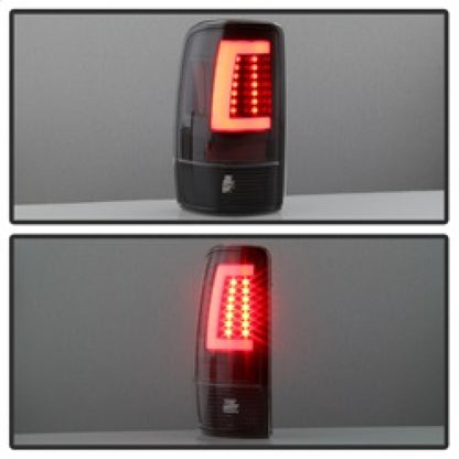 Spyder 00-06 GMC Yukon/Yukon XL V2 Light Bar LED Tail Lights - Black (ALT-YD-CD00V2-LBLED-BK) 5084149 5084149 Photo - Unmounted