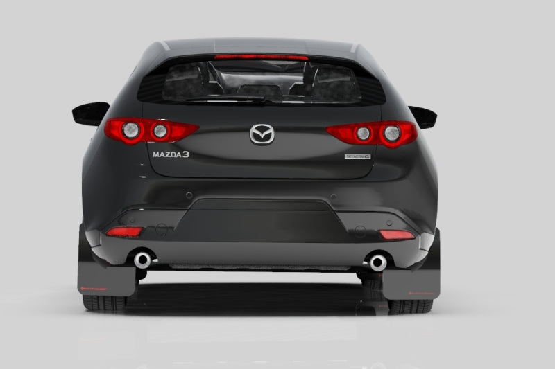 Rally Armor 2019+ Mazda3 GT Sport Hatch UR White Mud Flap w/ Black Logo MF61-UR-WH/BLK MF61-UR-WH/BLK User 1