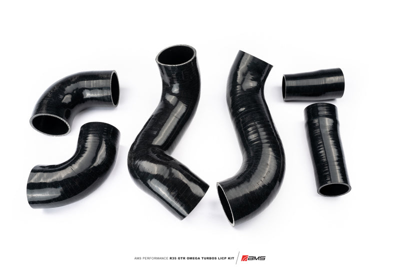AMS Performance 09-21 Nissan GTR R35 OMEGA Turbo Kit 3in Lower Intercooler Pipes (OMEGA 11) ALP.07.14.0021-1 ALP.07.14.0021-1 Photo - Primary