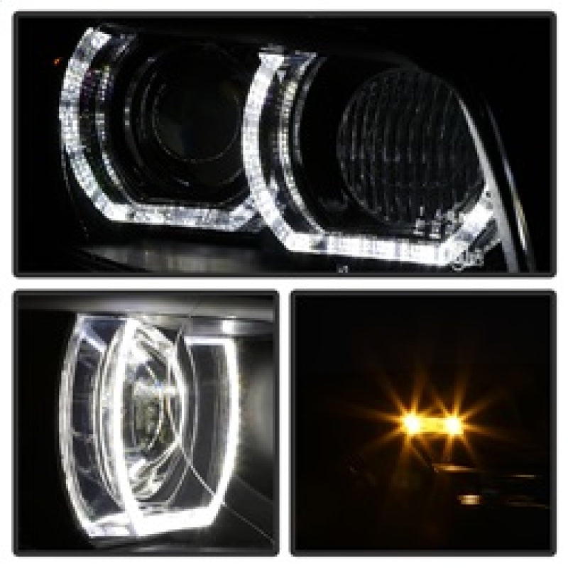 Spyder 08-10 BMW F92 3 Series Projector Headlights - LED DRL - Black (PRO-YD-BMWE9208-DRL-BK) 5085184 5085184 Photo - Unmounted