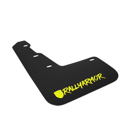 Rally Armor 15-18 Subaru WRX/STi Sedan UR Black Mud Flap w/ Green Logo and Altered Font MF32-UR-BLK/CGN-X MF32-UR-BLK/CGN-X Photo - Primary