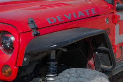 DV8 Offroad 07-18 Jeep Wrangler JK Front & Rear Flat Tube Fenders FENDB-02 FENDB-02 Photo - Close Up