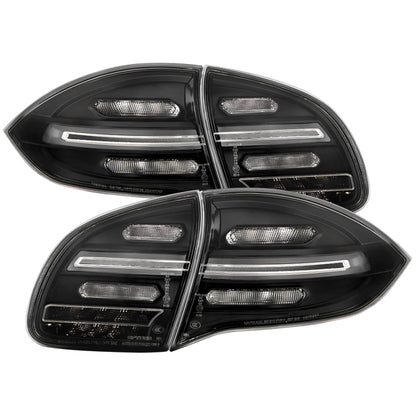 Spyder Porsche Cayenne 958 11-14 LED Tail Lights - Sequential Signal - Black 5086853 5086853 Photo - Primary