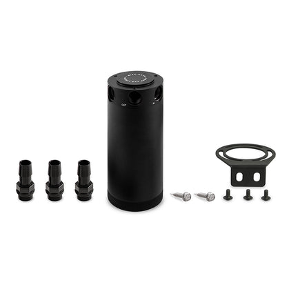 Mishimoto Compact Baffled Oil Catch Can - 3-Port MMBCC-CBTHR-XLBK MMBCC-CBTHR-XLBK Photo - Primary