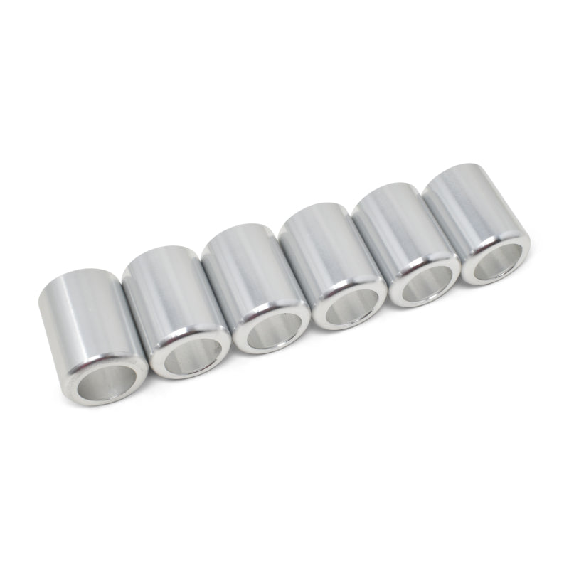 Russell Replacement Crimp Collars #10 Clear Anodized Qty of 6 610383 Photo - out of package