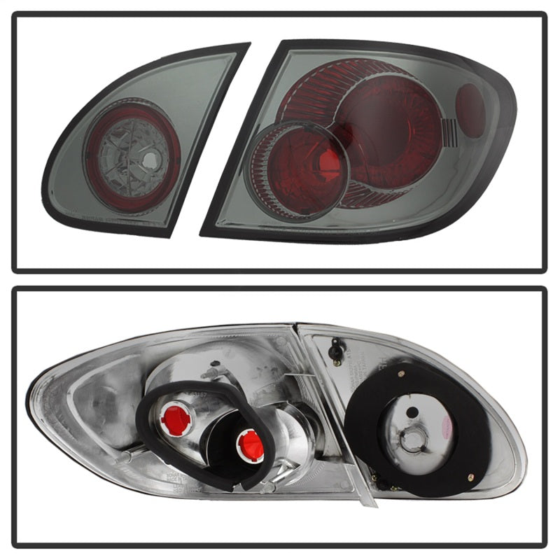 Spyder Toyota Corolla 03-08 Euro Style Tail Lights Smoke ALT-YD-TC03-SM 5033673 5033673 Photo - Unmounted