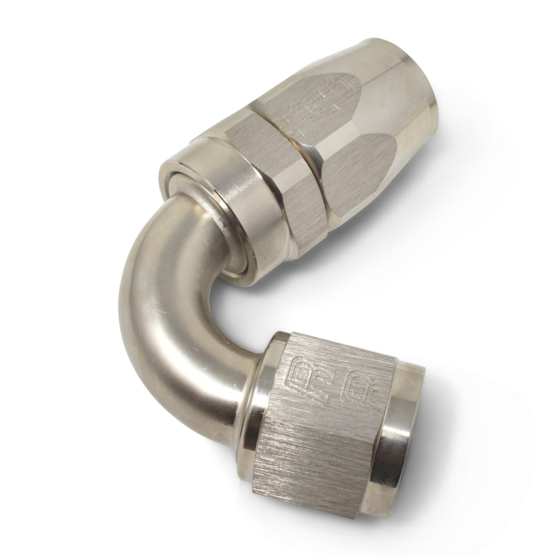 Russell #8 Full Flow Swivel 120° Tight Radius Hose Ends - Endura 613411 Photo - out of package