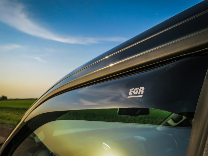 EGR 2019 Dodge Ram 1500 Quad Cab SlimLine In-Channel WindowVisors Set of 4 - Dark Smoke 572961 572961 Photo - Mounted